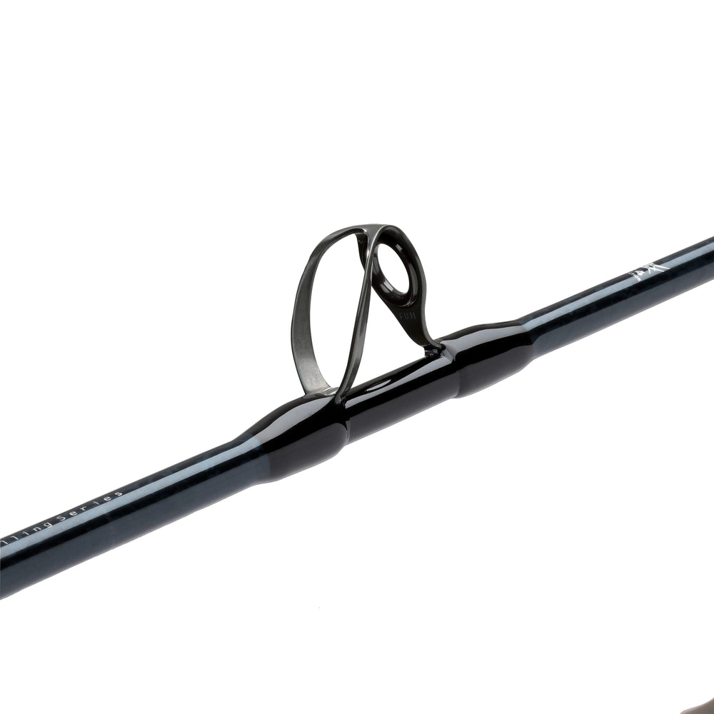 Shimano TALLUS CST 59 XXH TRL SLBU Blu butt grip close-up for secure handling.