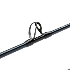 Shimano TALLUS CST 59 XXH TRL SLBU Blu butt grip close-up for secure handling.