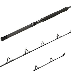 Shimano TALLUS CST 59 XXH TRL SLBU Blu reel seat and aluminum gimbal for balanced casting.