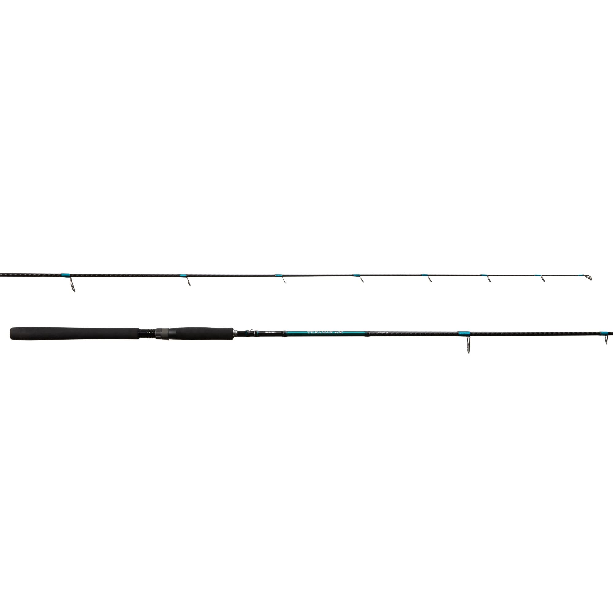 SHIMANO TERAMAR PX SE Spinning 70MH closeup highlighting Hi-Power X strength for precise casting.
