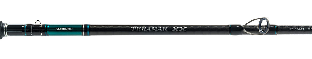 SHIMANO Teramar XX SE Spinning Fuji reel seat provides secure and lightweight support.