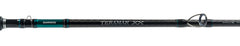 SHIMANO TERAMAR XX SE Spinning rod showing Fuji reel seats for secure mounting.