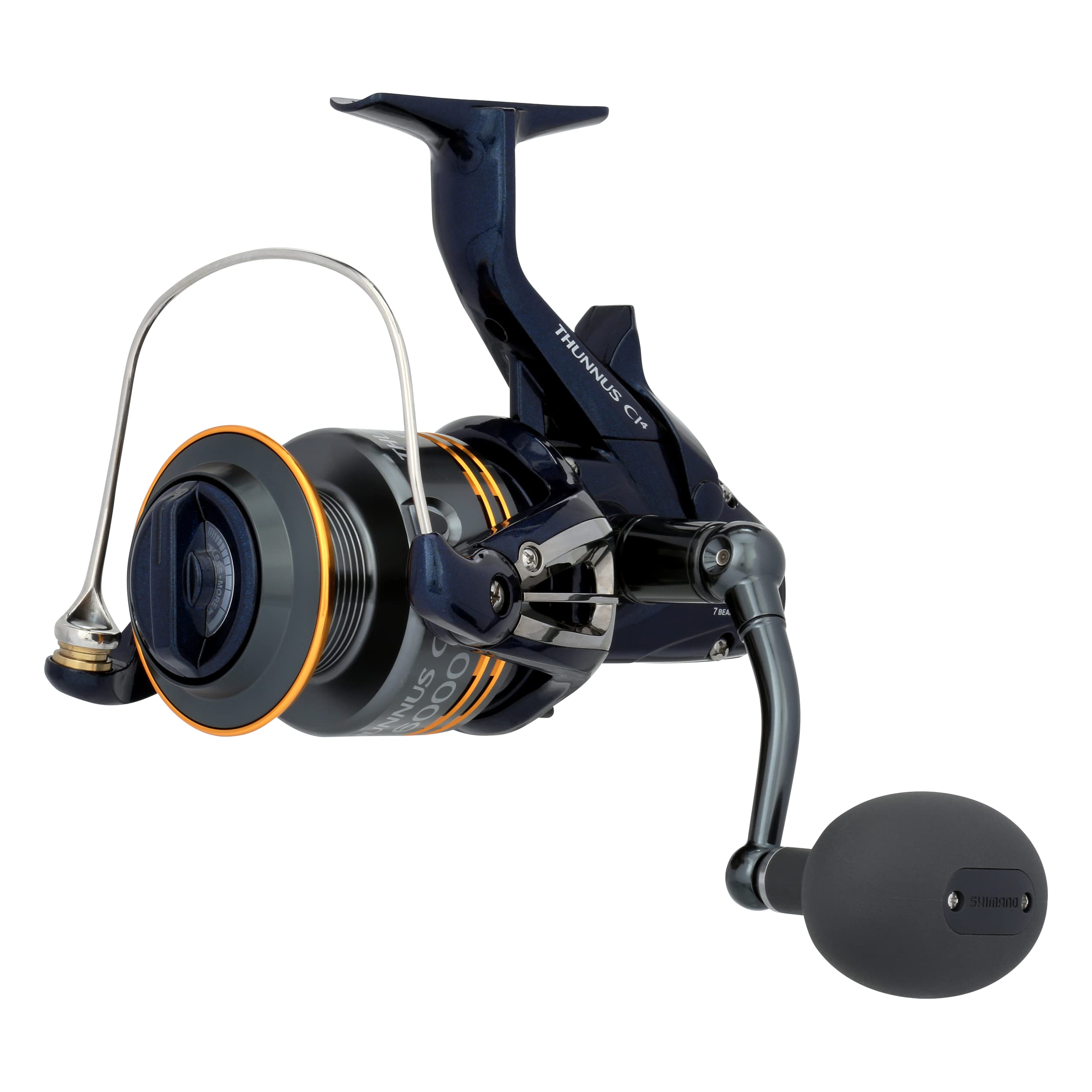 SHIMANO THUNNUS CI4 reel anatomy shows lightweight construction and corrosion resistance