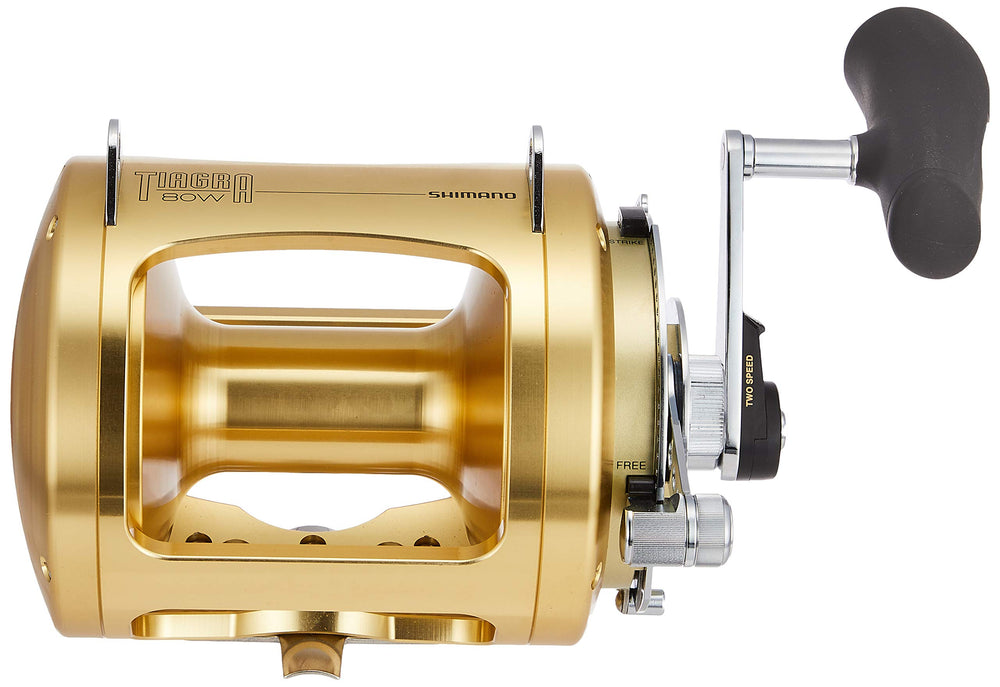 Shimano Tiagra 80WA drag lever close-up highlights durable performance