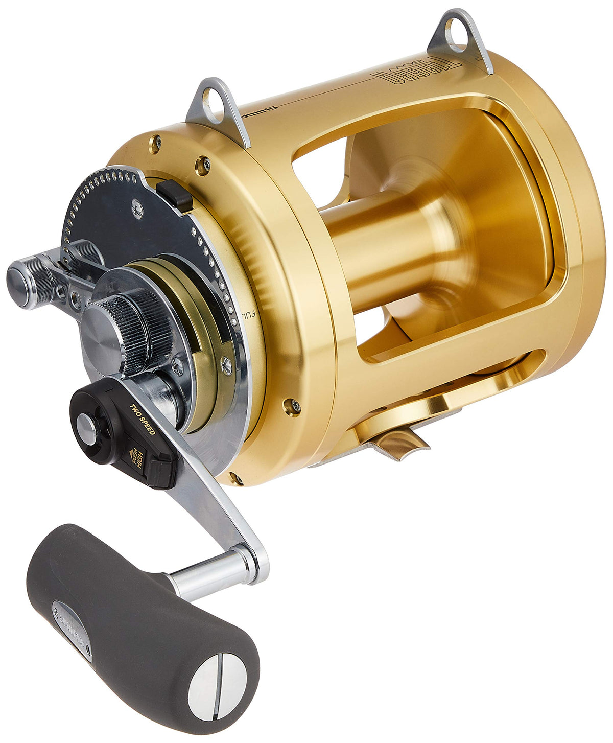 Shimano Tiagra 80WA front view reel for big-game fishing
