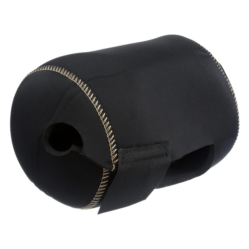 Shimano Tiagra reel cover gold logo detail highlights premium branding