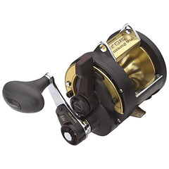 SHIMANO TLD II stainless steel drive gear highlights reliability for heavy trolling sessions.