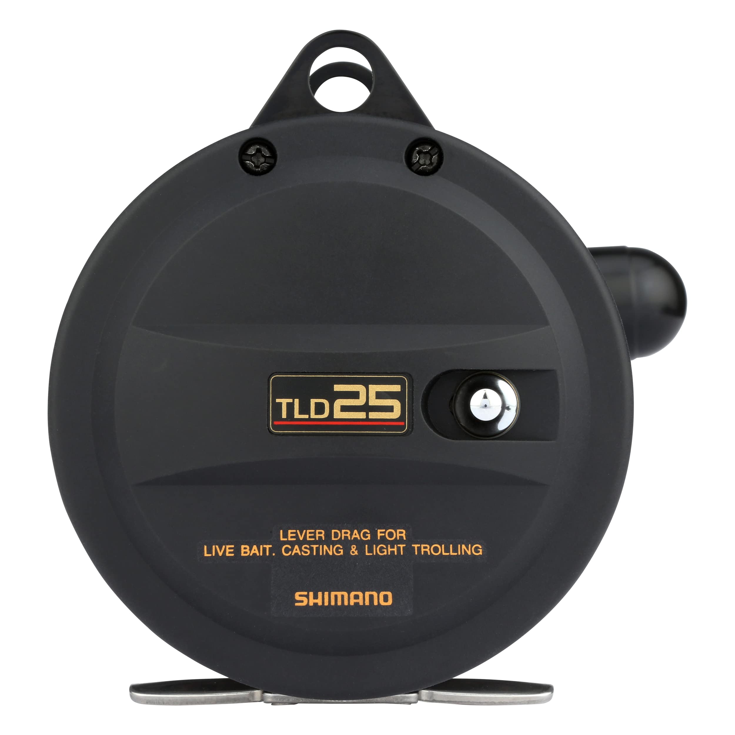 Shimano TLD25 stainless reel foot for secure, long-lasting mounting.