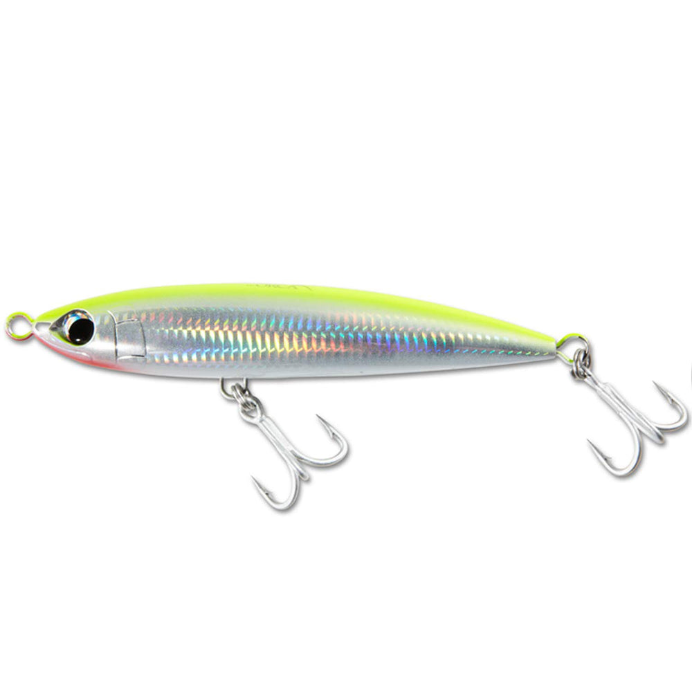 SHIMANO TP-ORCA 190 floating lure emphasizes internal weight system for action.