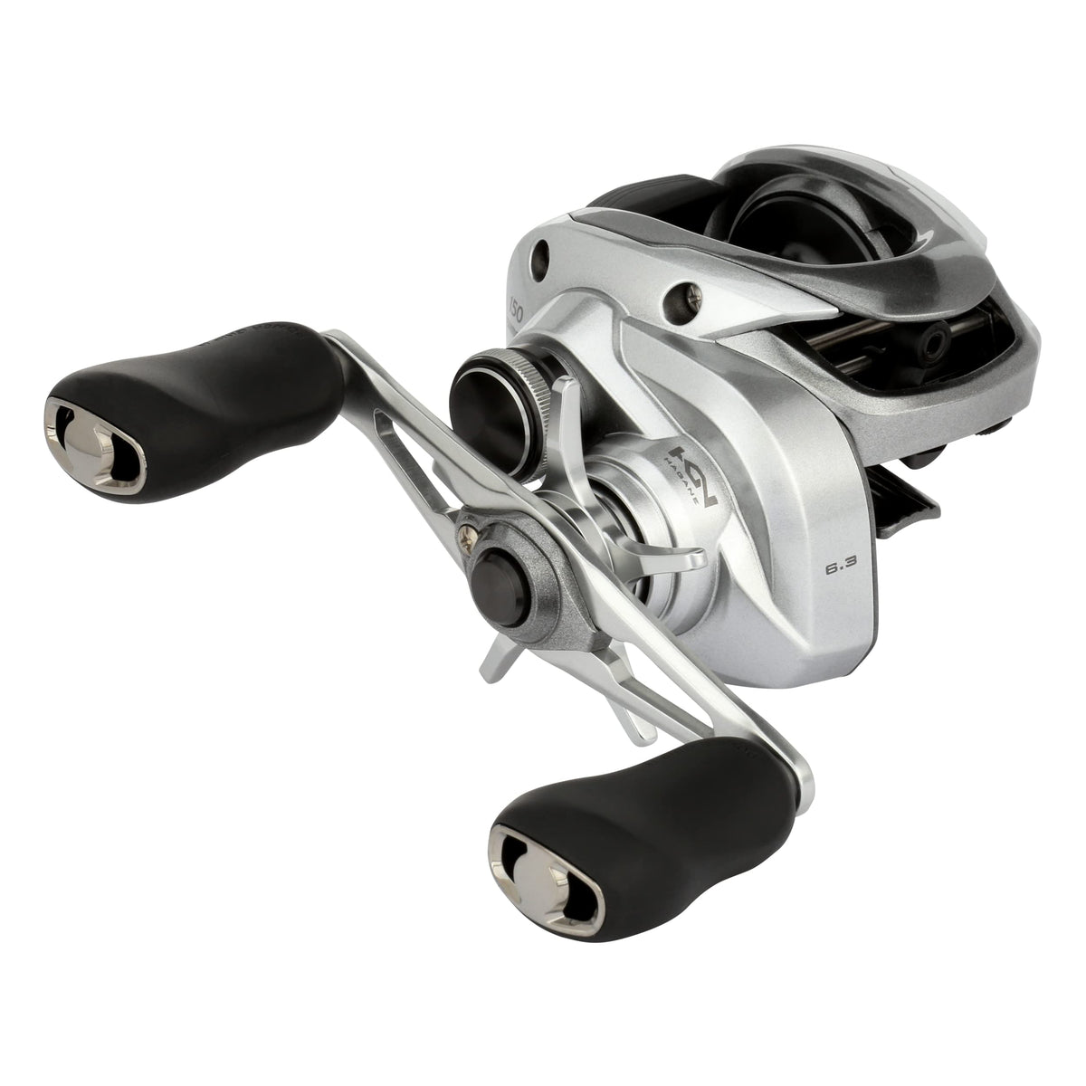 Shimano Tranx 150A front view reel highlights compact palmable design