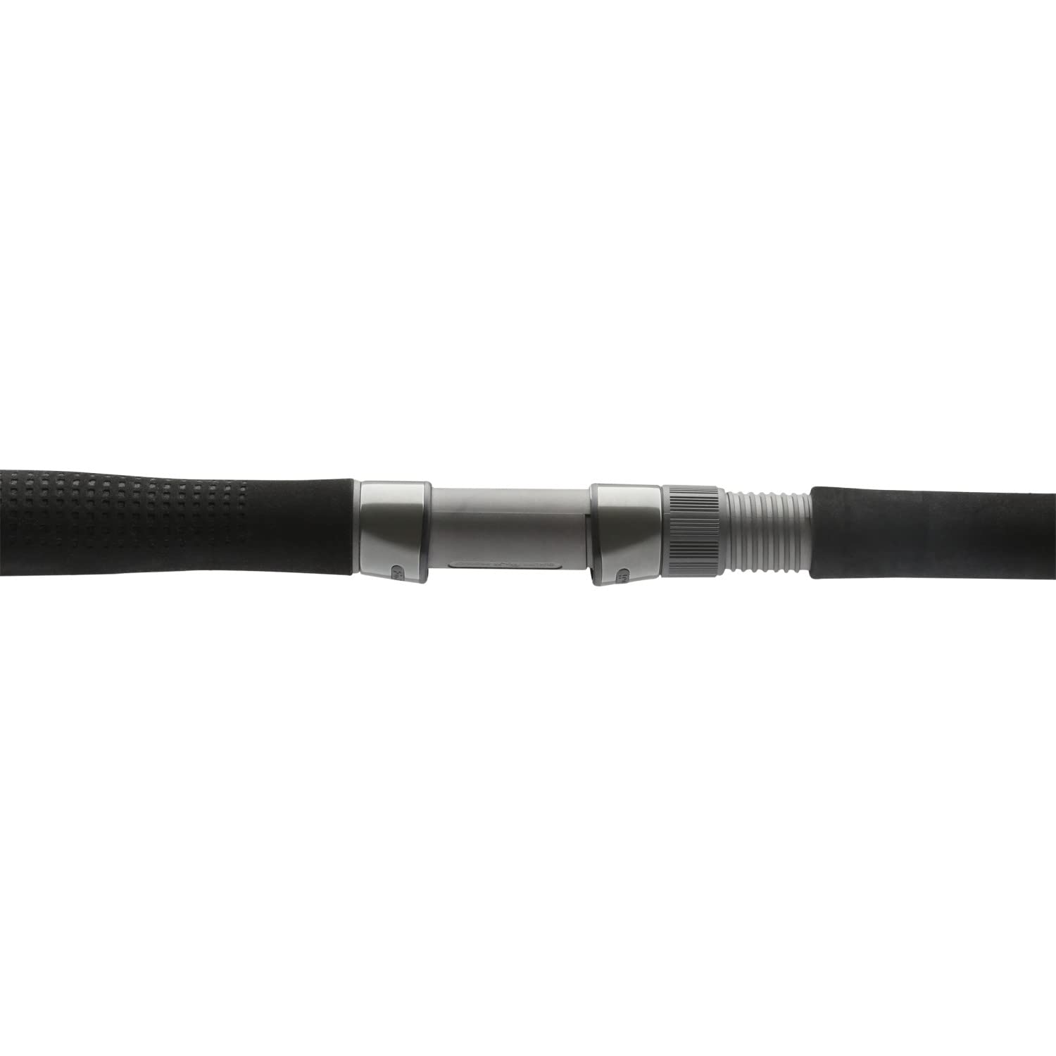 Shimano Trevala 66M reel seat close-up demonstrates Fuji seat stability for secure grip.