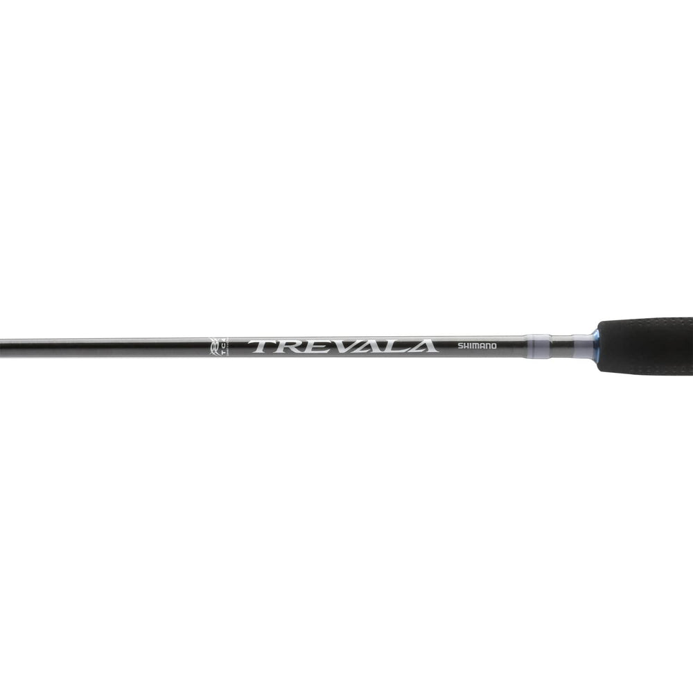 Shimano Trevala 66M with SeaGuide guides close-up shows durability and smooth line flow.