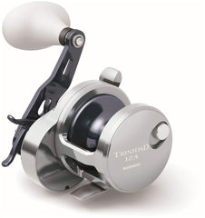 Shimano Trinidad TN12A reel image—compact trolling reel with smooth line control.