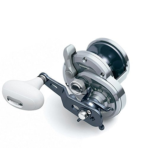 Shimano Trinidad TN14A reel spool detail shows Super Free Spool for smooth line release