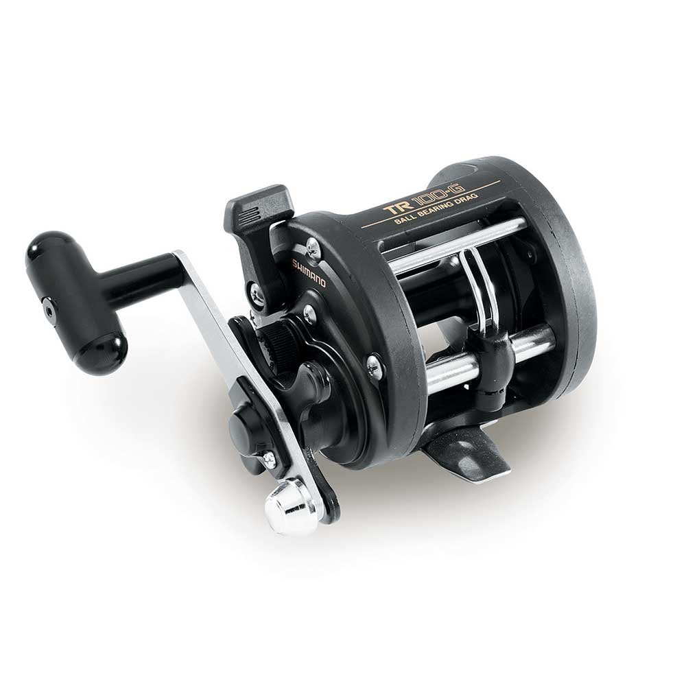 Shimano TRN100G graphite LEVELWIND reel for smooth line lay.