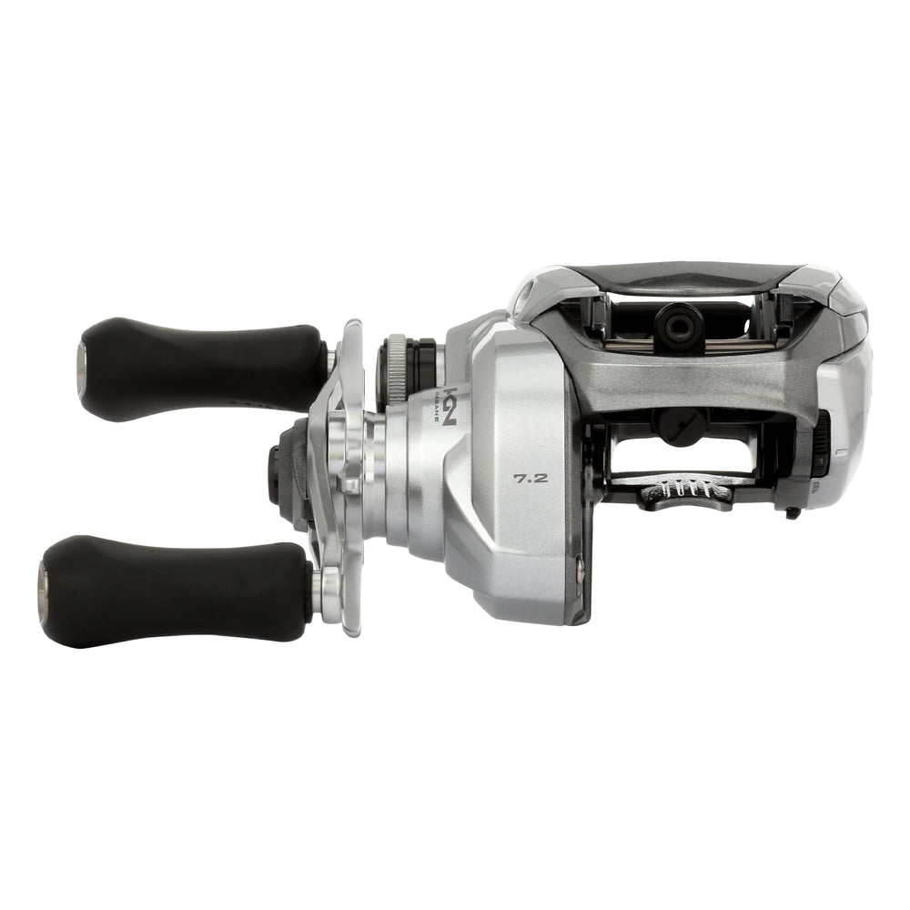 Shimano TRX150HGA rear view focusing on the drag system and adjustment access.