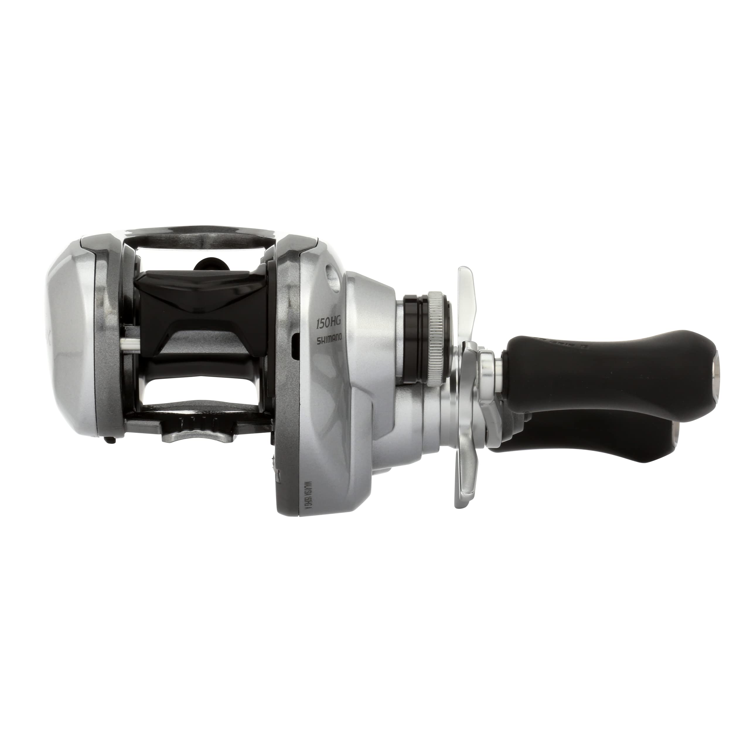 Shimano TRX150HGA side profile showing palm-friendly shape in hand.