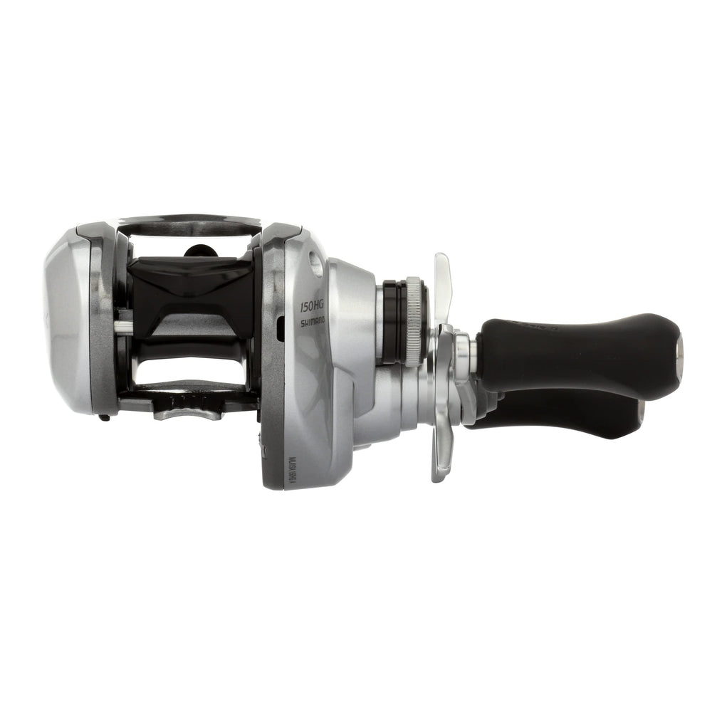 Shimano TRX150HGA side profile showing palm-friendly shape in hand.