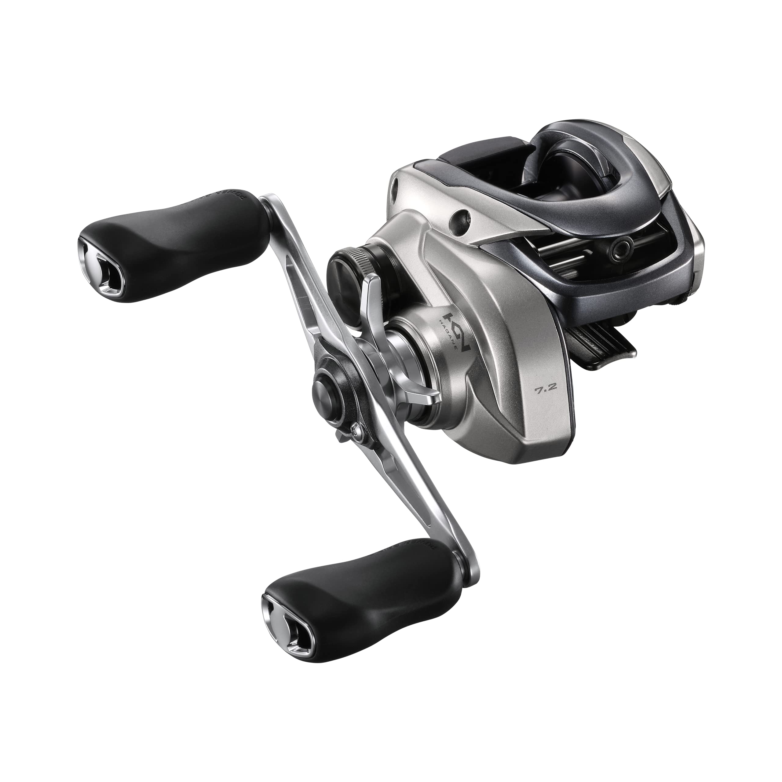 Shimano TRX151HGA close-up of HAGANE body for durability and smooth performance.