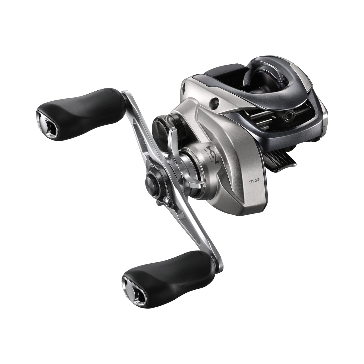 Shimano TRX151HGA close-up of HAGANE body for durability and smooth performance.
