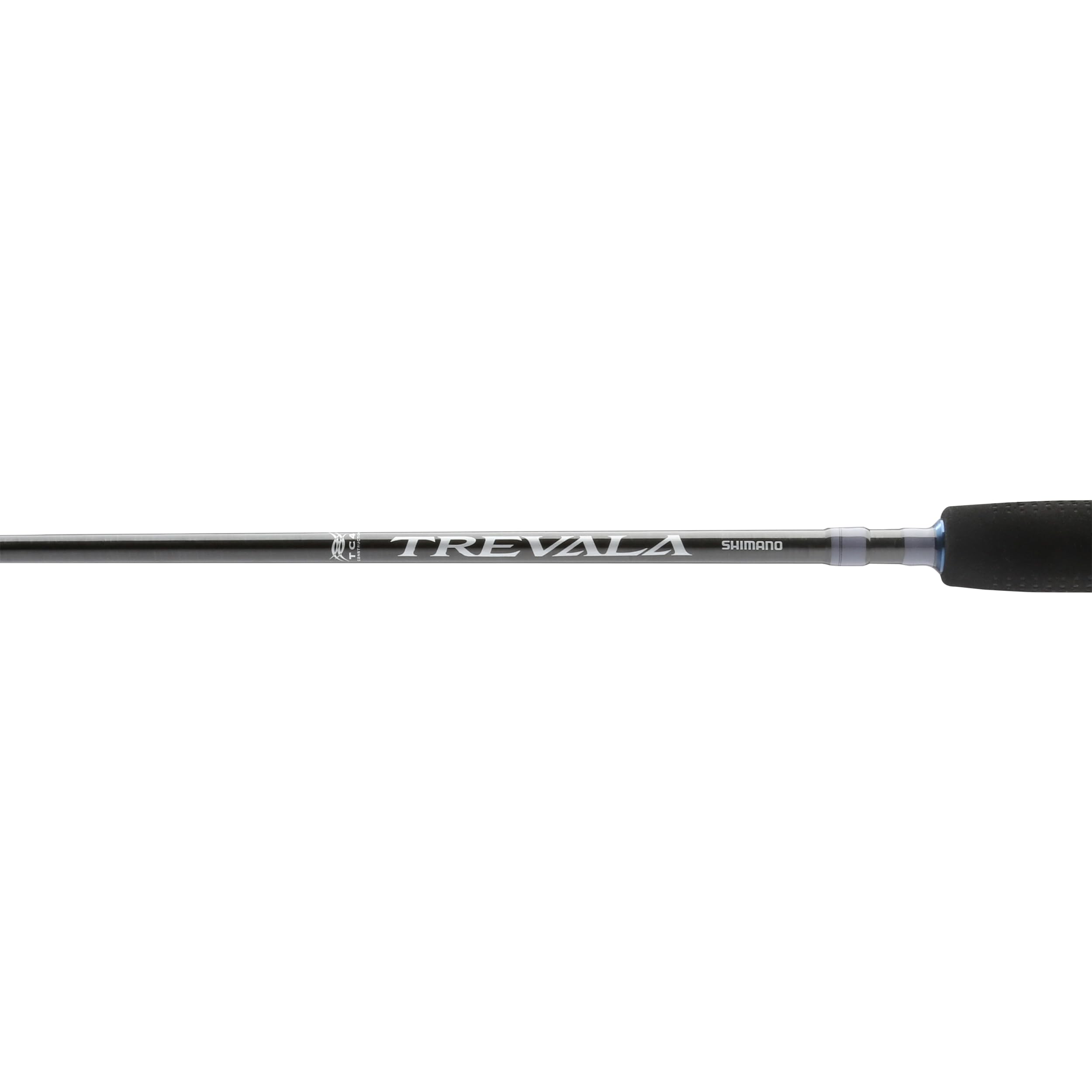SHIMANO Trevala TVS58XHB rod featuring Fuji reel seat for secure reel mounting.