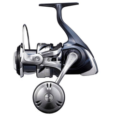 Shimano TwinPower SW-C front view showing smooth, durable saltwater performance.