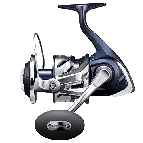 Shimano TwinPower SW-C side view highlights robust gears for steady drags.