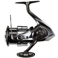 Shimano Vanquish 4000MHG reel close-up, showcasing lightweight design for smoother casting and handling.