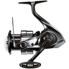 Shimano Vanquish 4000XG reel closeup showing ultra-light frame for delicate lure presentations