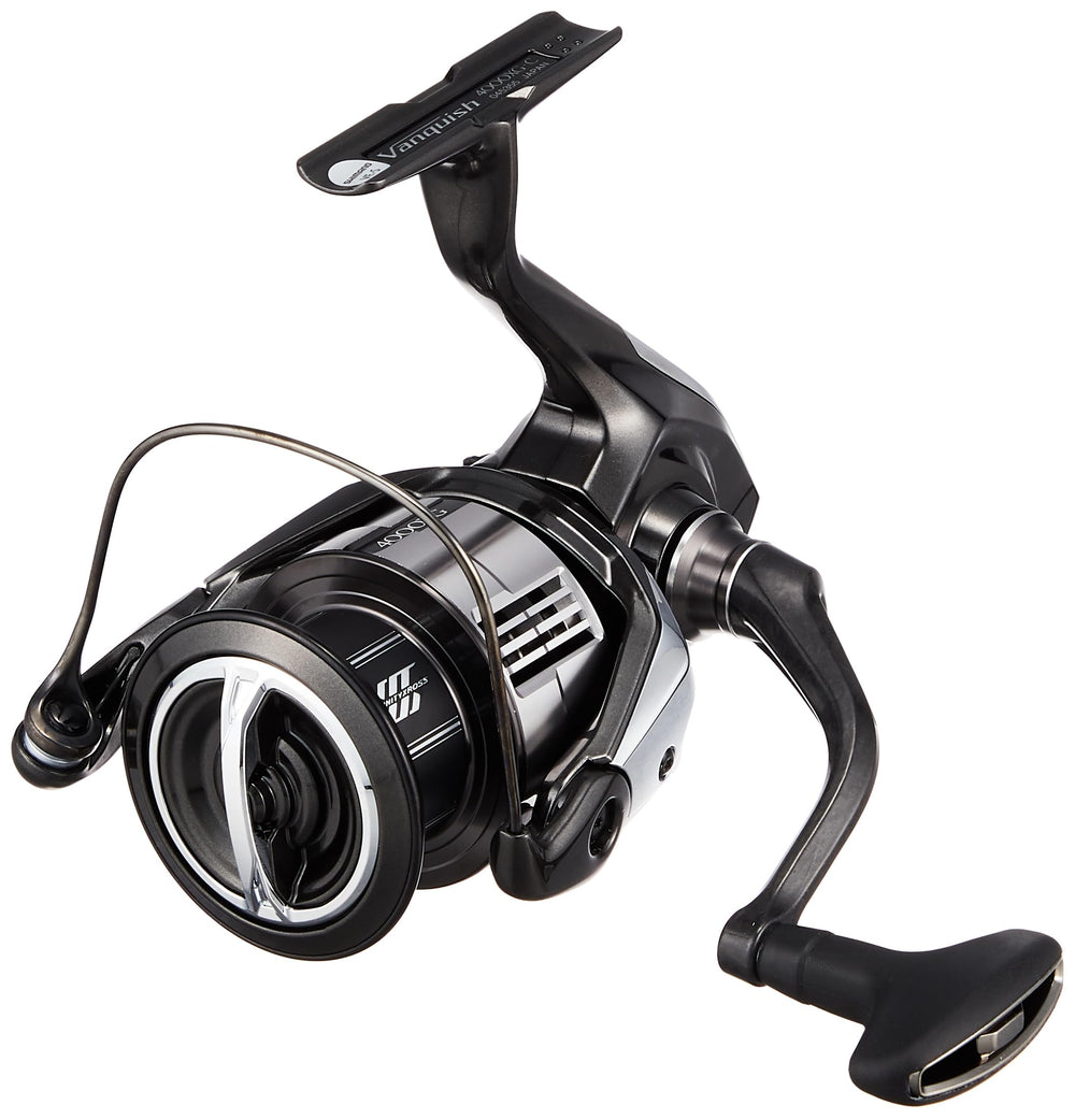Shimano Vanquish 4000XG reel side view featuring smooth drag and robust gearing for long casts