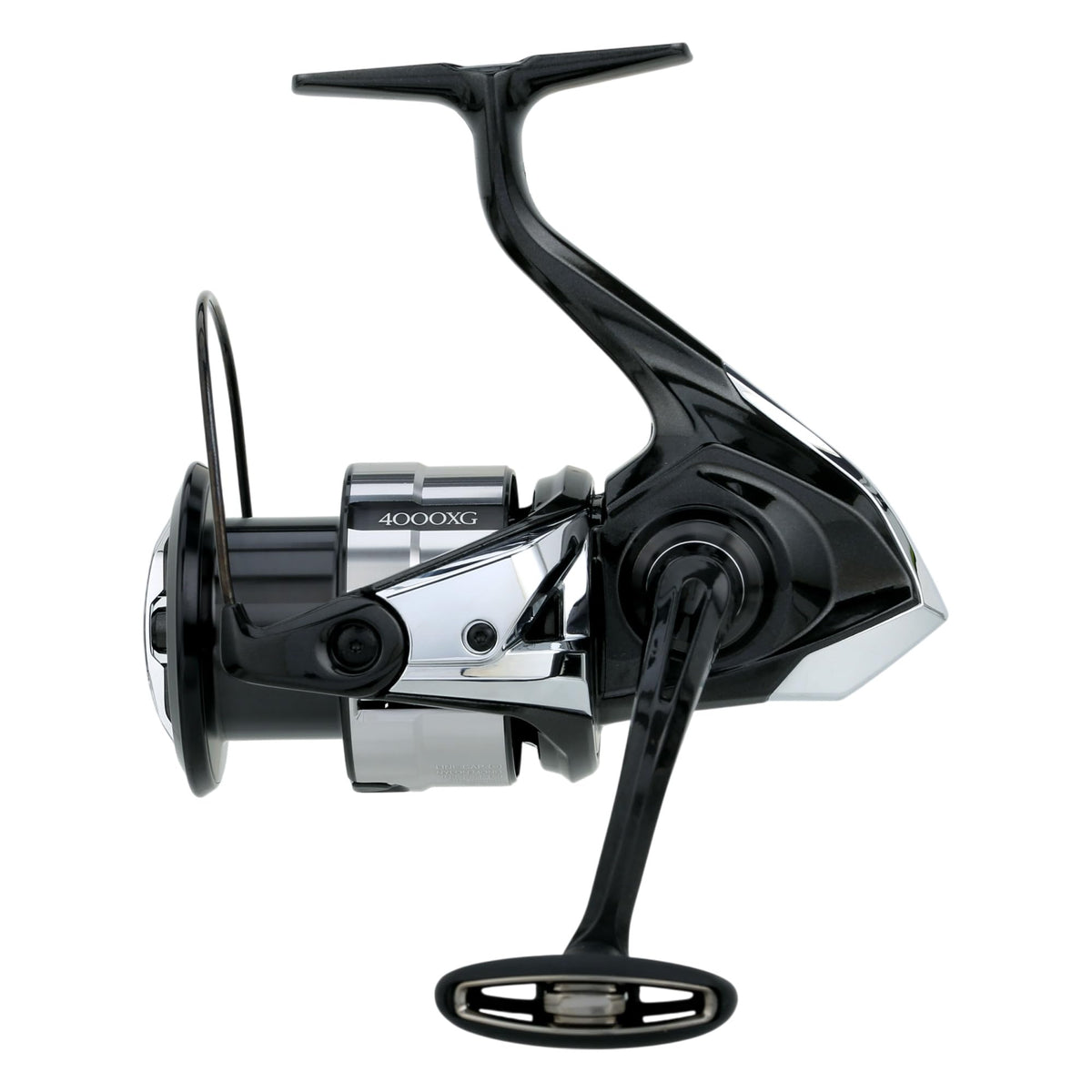 Shimano Vanquish VQ4000XGC rotor close-up shows lightweight MGL rotor for sensitivity