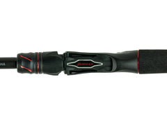 Shimano ZODIAS CI4+ reel seat reduces weight for improved balance.