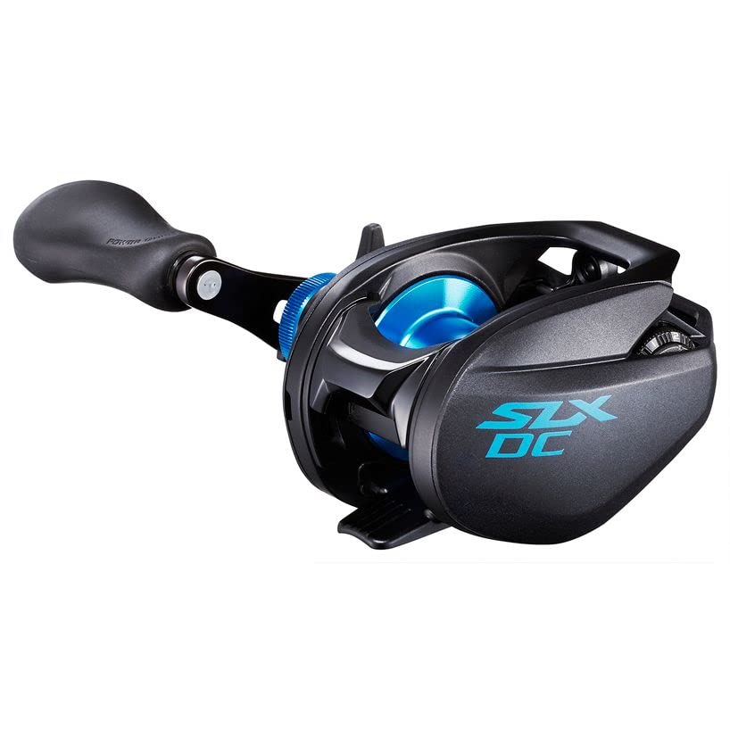 Shimano SLX DC 150 XG reel side view