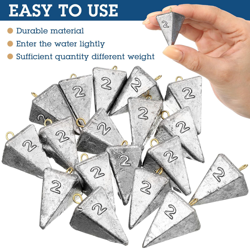 Durable pyramid sinkers for saltwater fishing – image 5