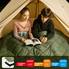 ShinHye waterproof outer layer keeps heat in during outdoor nights.