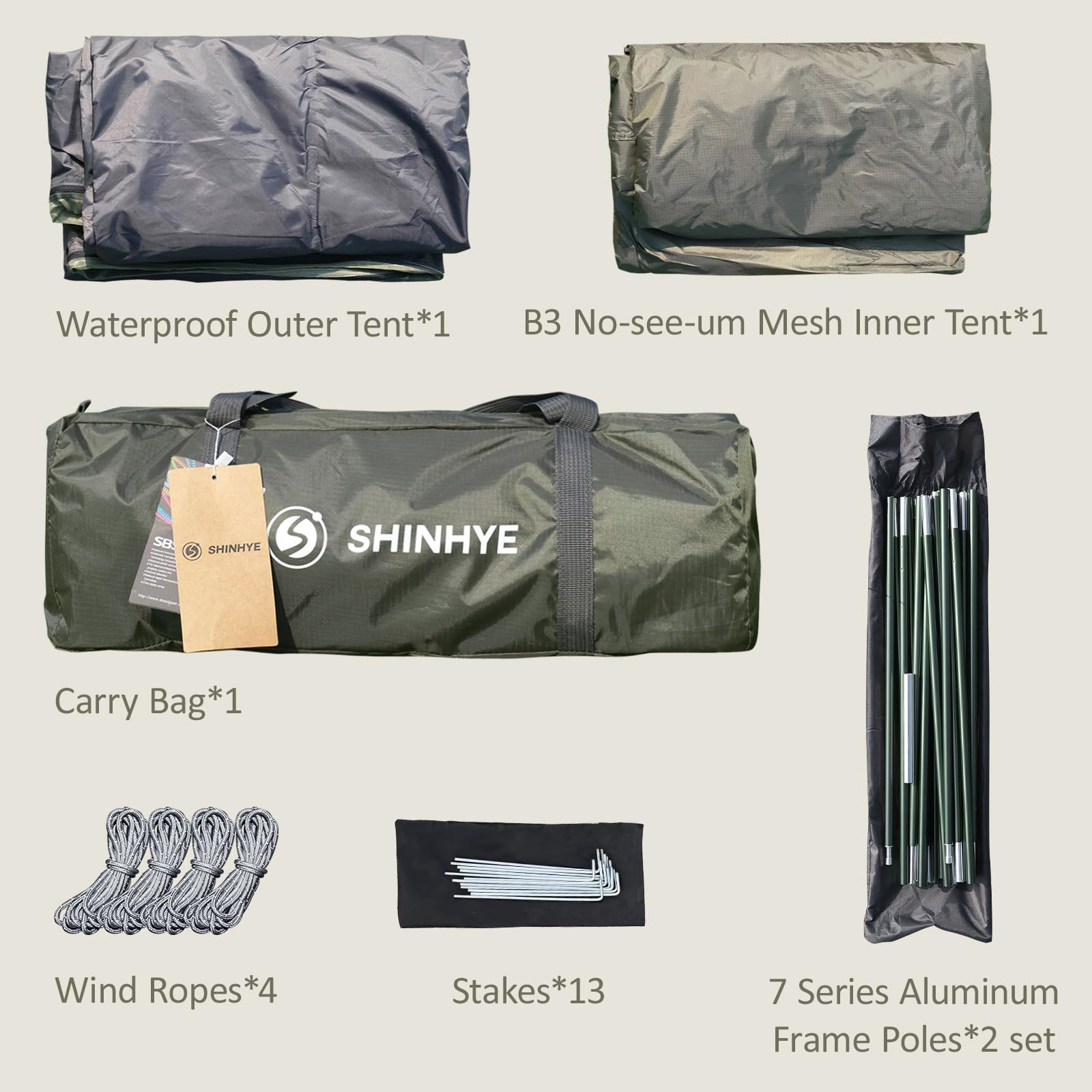 ShinHye backpacking tent mesh ventilation emphasizes breathable airflow and bug-free summer nights
