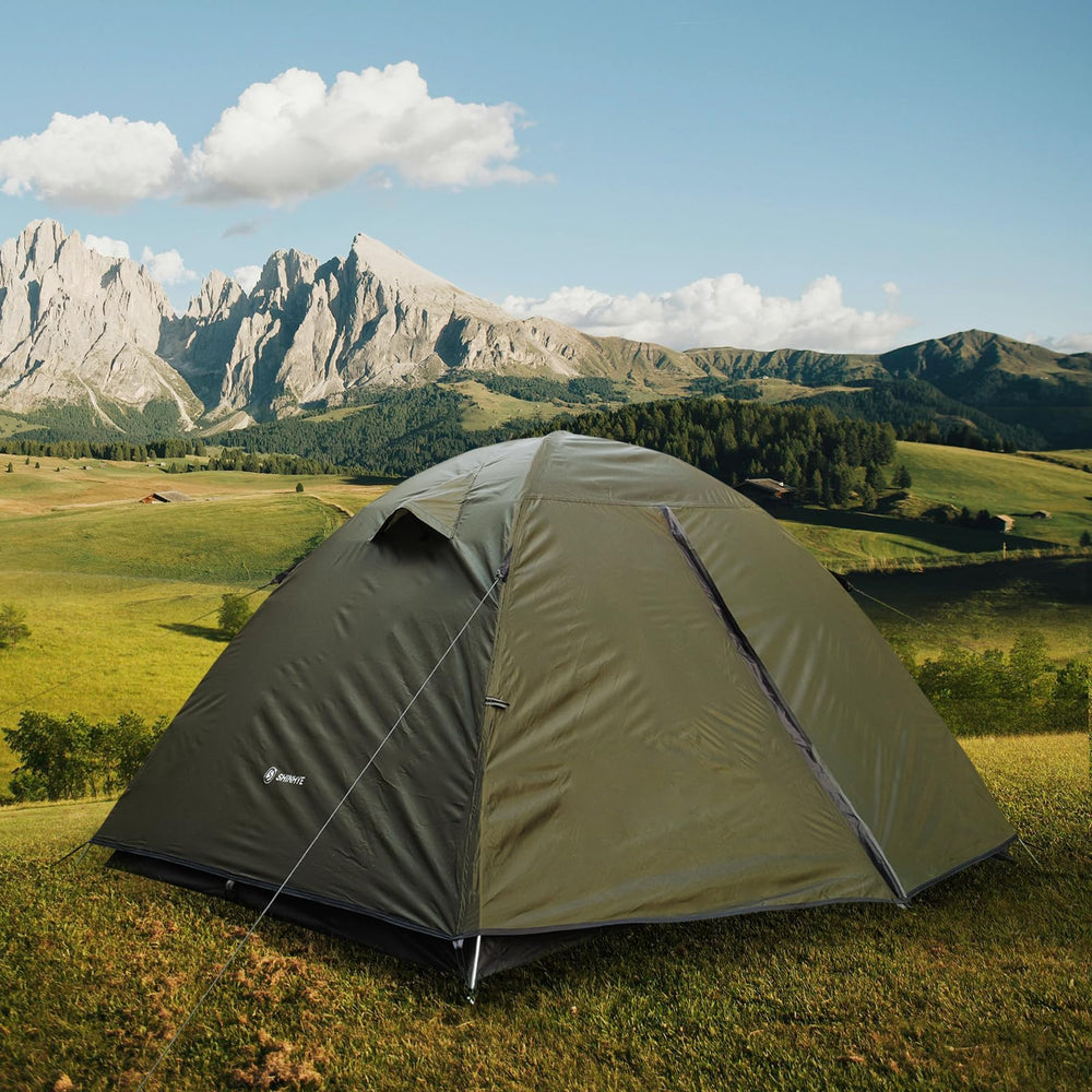 ShinHye backpacking tent packable storage shows compact carry bag for lightweight travelers