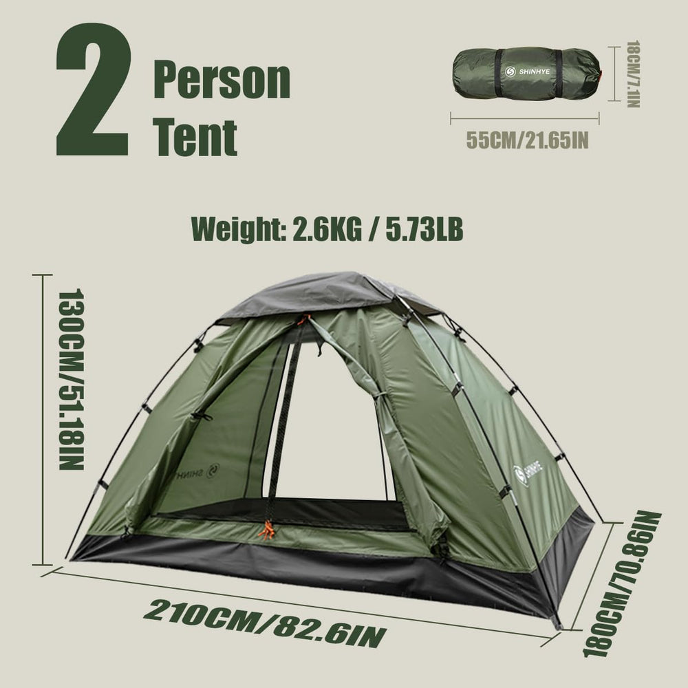 ShinHye backpacking tent with two doors enables quick entry and flexible camping.