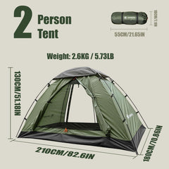 ShinHye backpacking tent with two doors enables quick entry and flexible camping.