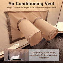 ShinHye Bell Yurt interior offers spacious 9.8-foot diameter room for 2-4 people.