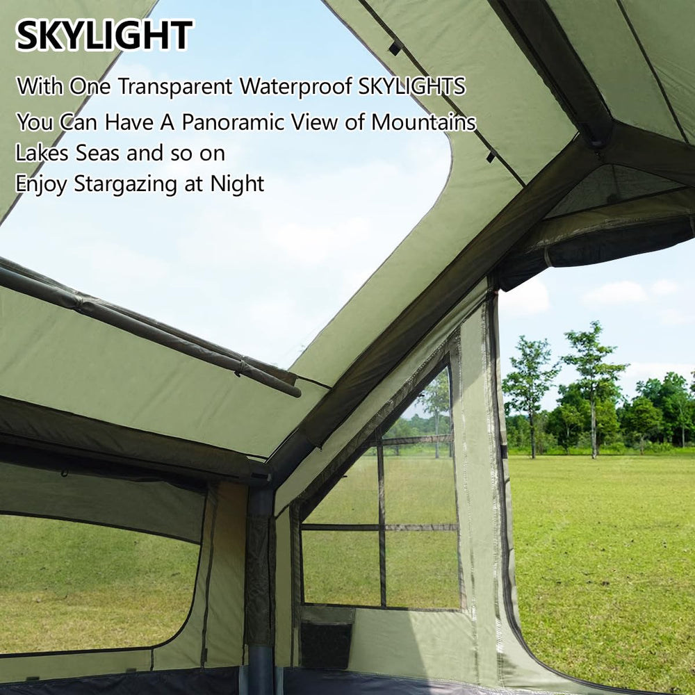 ShinHye inflatable tent air columns show sturdy stability in windy conditions.