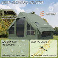 ShinHye inflatable tent skylight interior view provides bright, ventilated space.