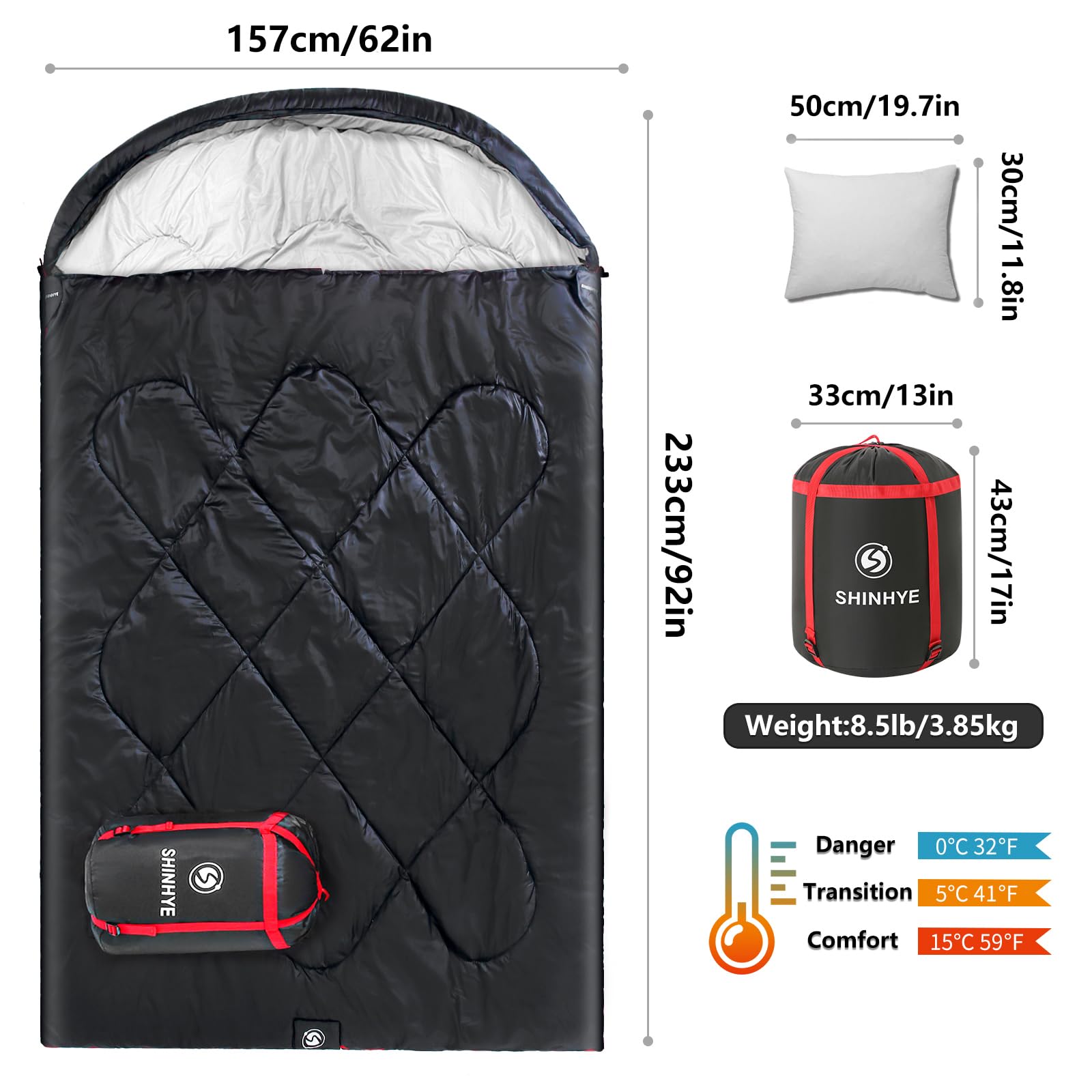 ShinHye warm cotton pillows; soft head support included with the bag