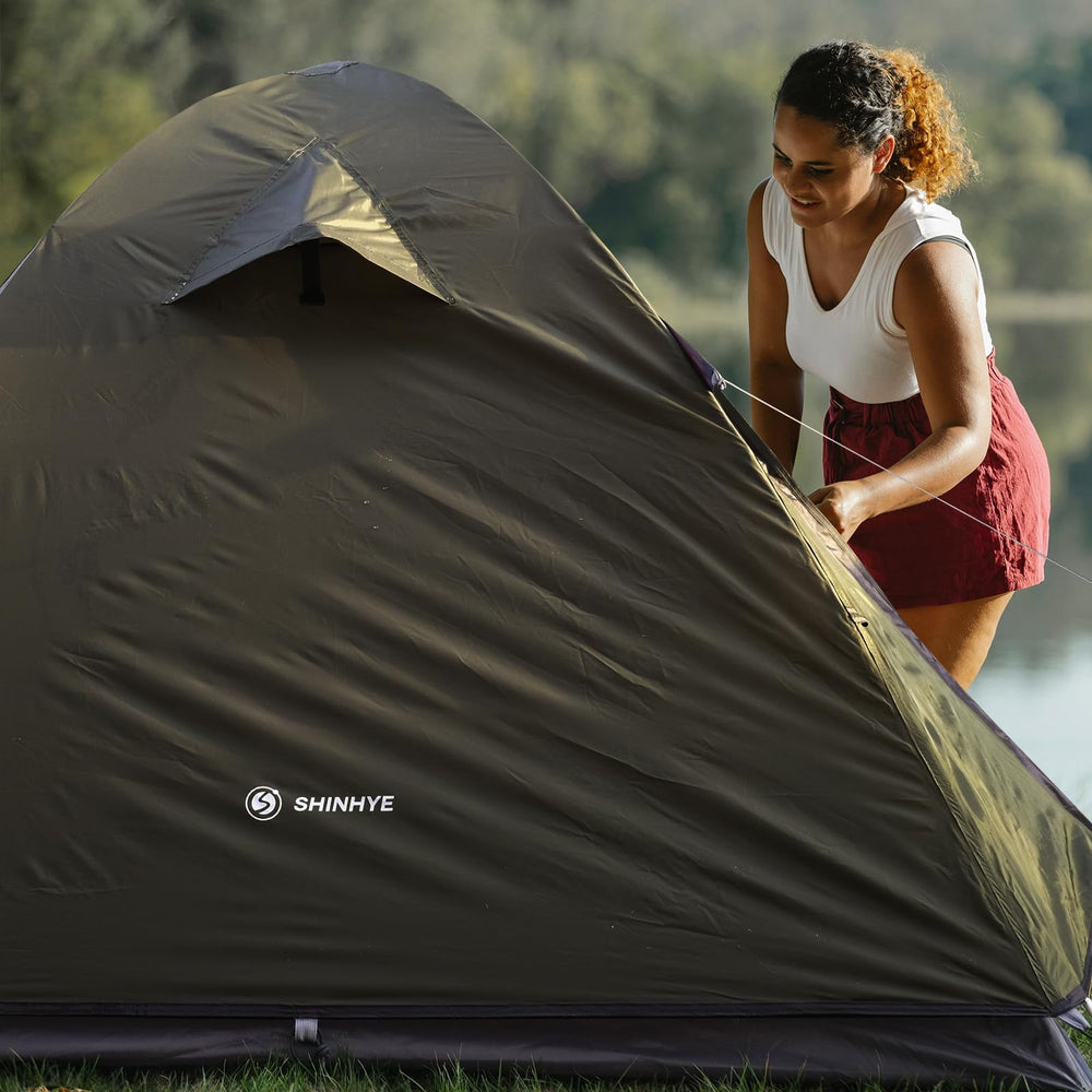 ShinHye ultralight tent roomy interior fits a small dog comfortably.