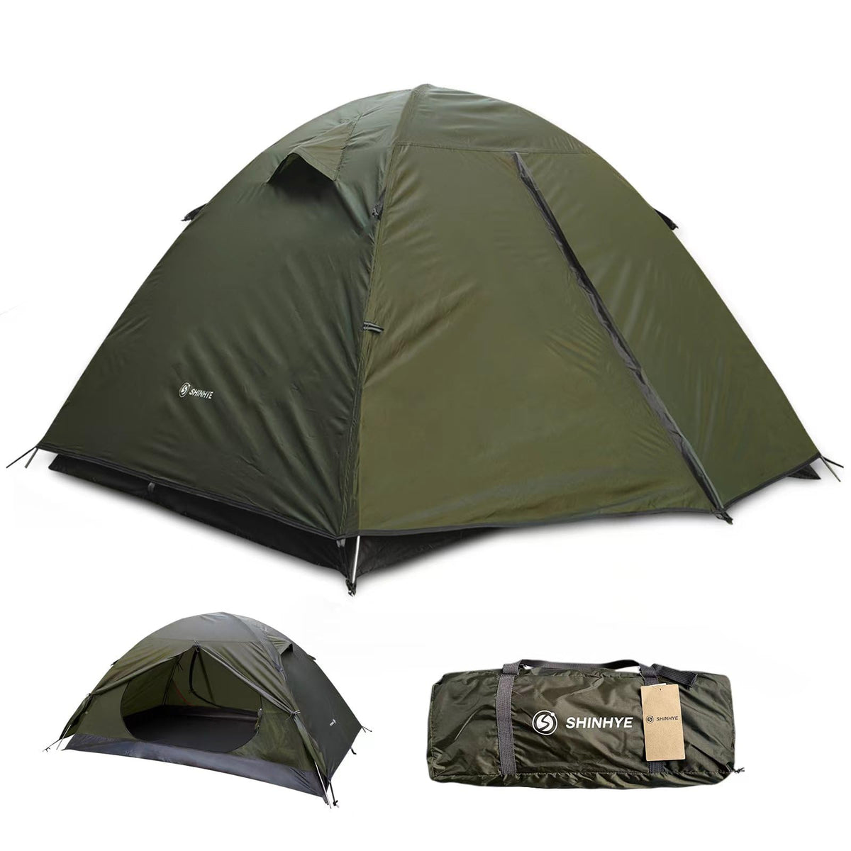 ShinHye ultralight tent waterproof outer shell shields you in rain.
