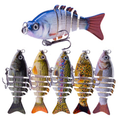 Shinsuke bionic swimming lure 6pc demonstrates lifelike motion for bass and trout.