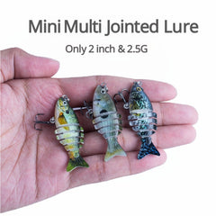 Shinsuke multi-jointed swimbait 2inch offers versatile performance in water.