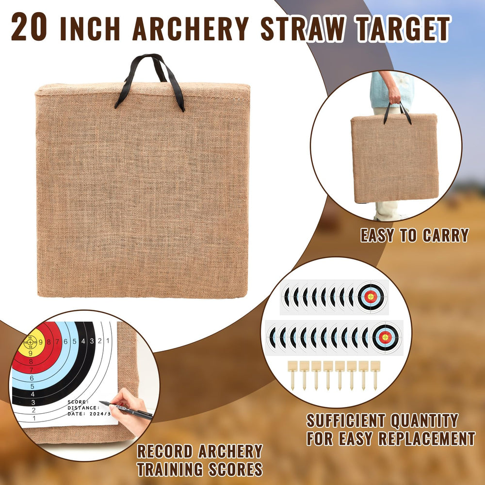 ShinyRelief target pins secure the targets for quick setup