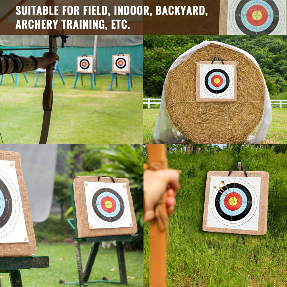 ShinyRelief durable straw target block withstands repeated shots