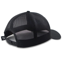 Back view showing mesh panels and adjustable snapback